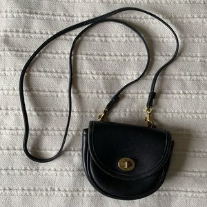 Coach Vintage USA Mini Convertible Belt Bag, Black Leather